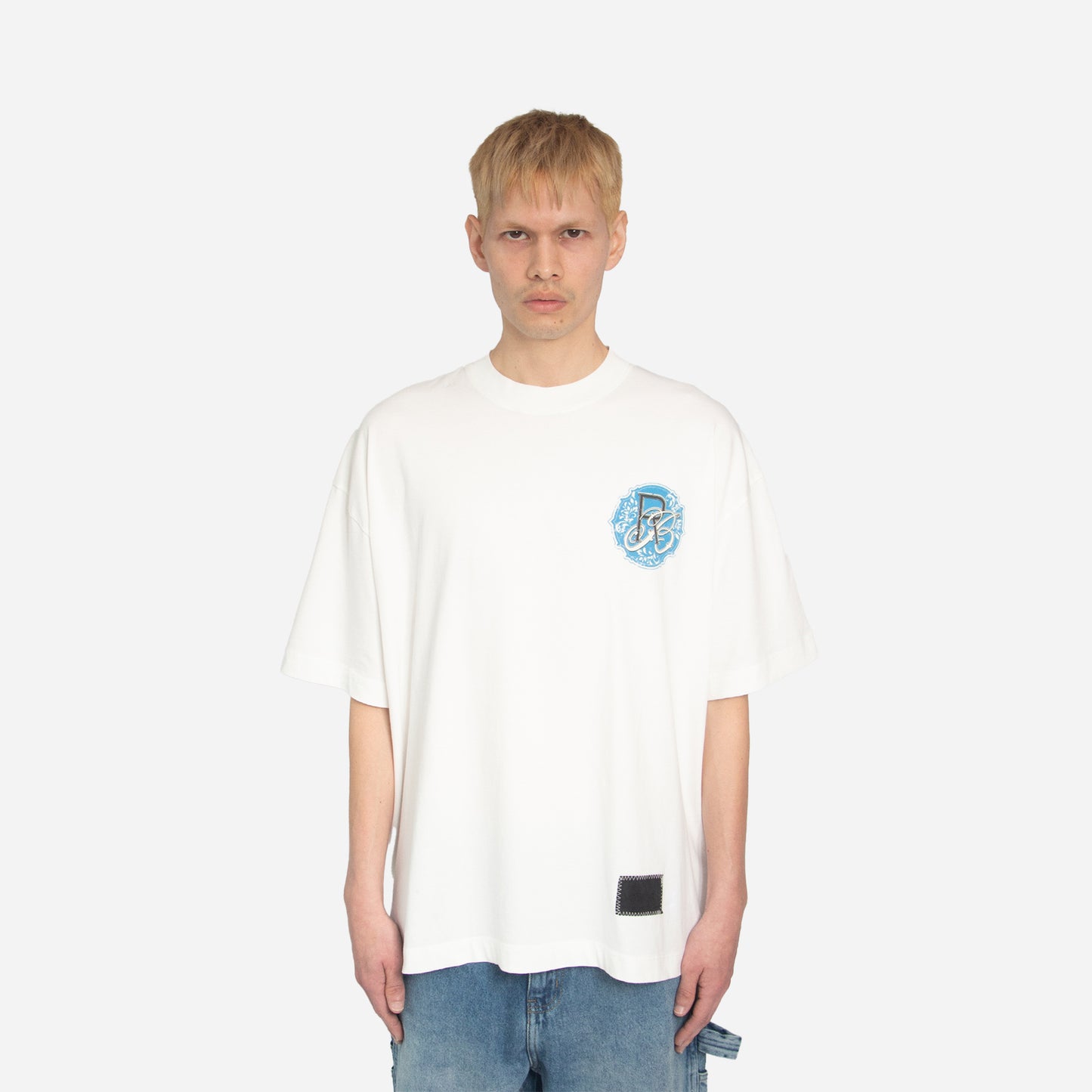 ornament monogram t-shirt - vintage white