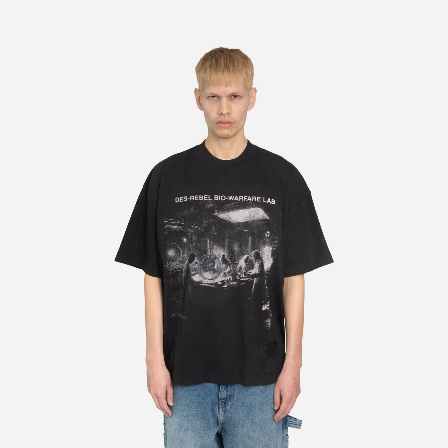 rebels lab t-shirt - washed black