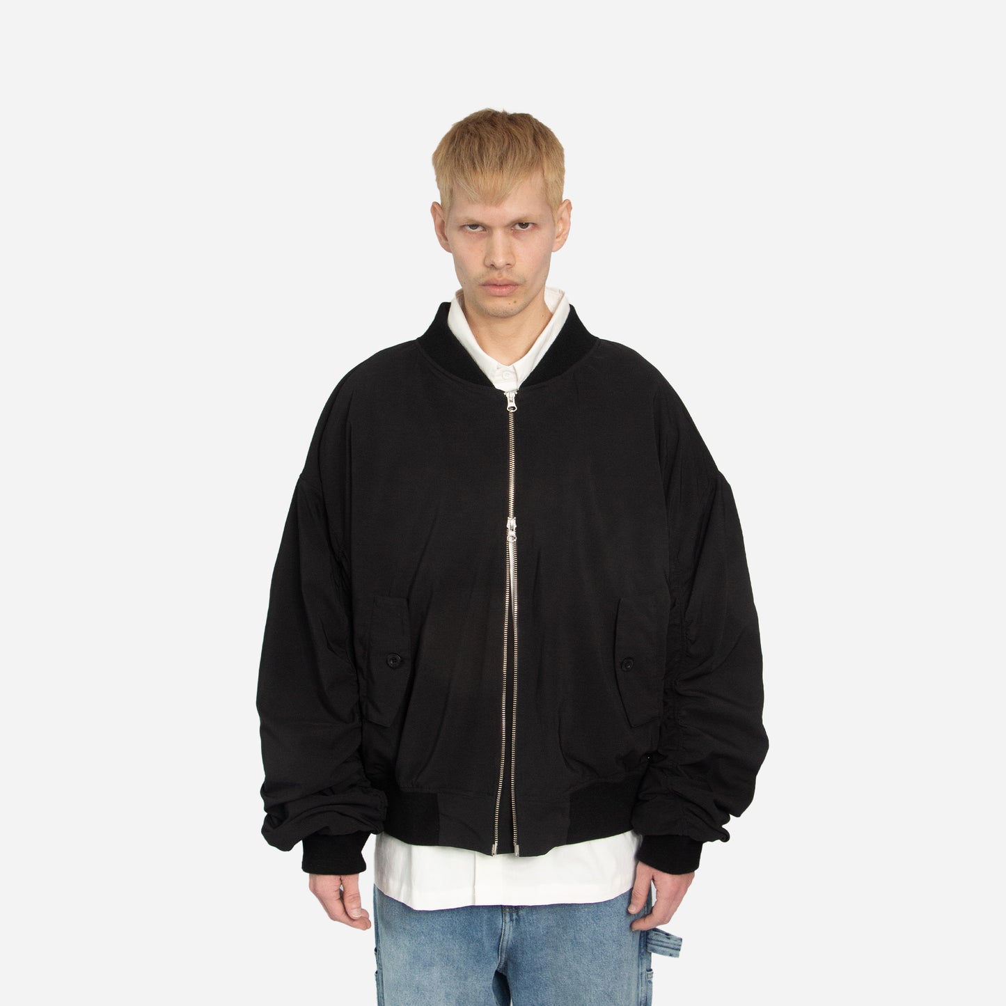 bomber jacket - black