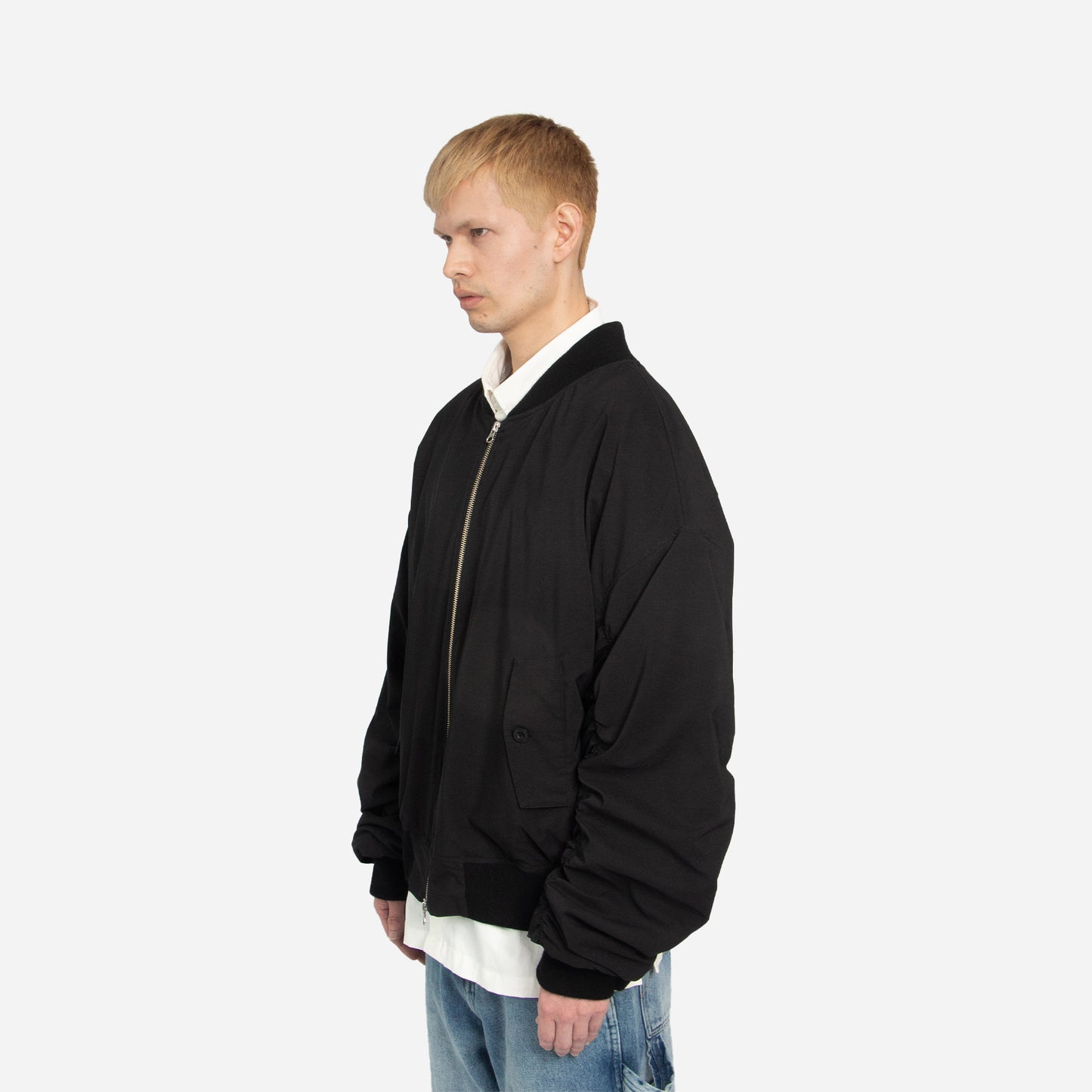 bomber jacket - black