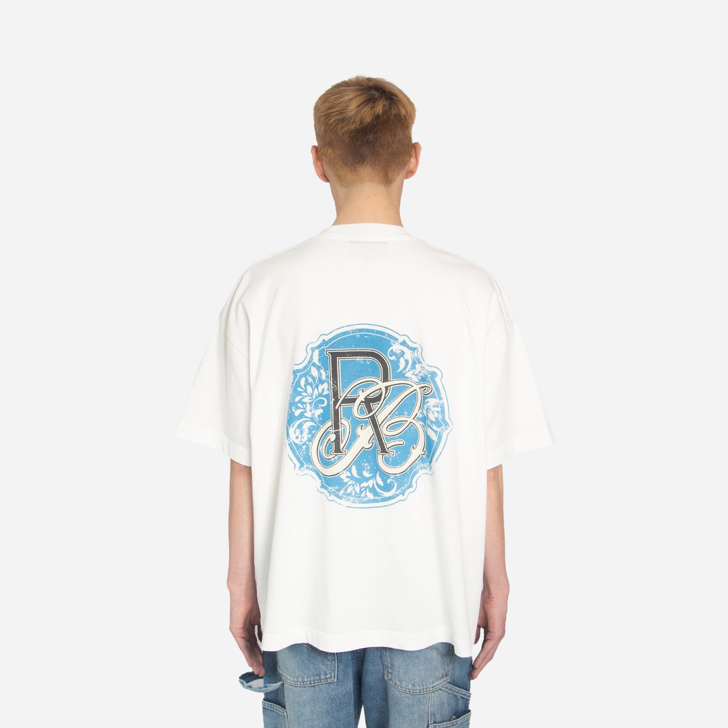 ornament monogram t-shirt - vintage white