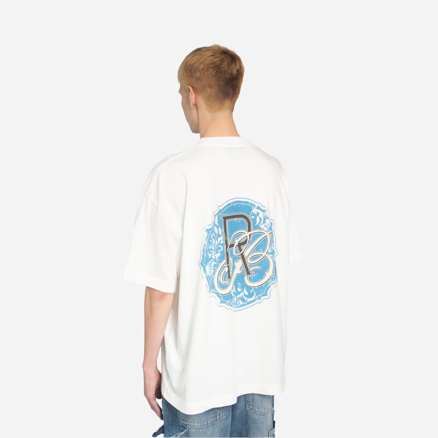 ornament monogram t-shirt - vintage white
