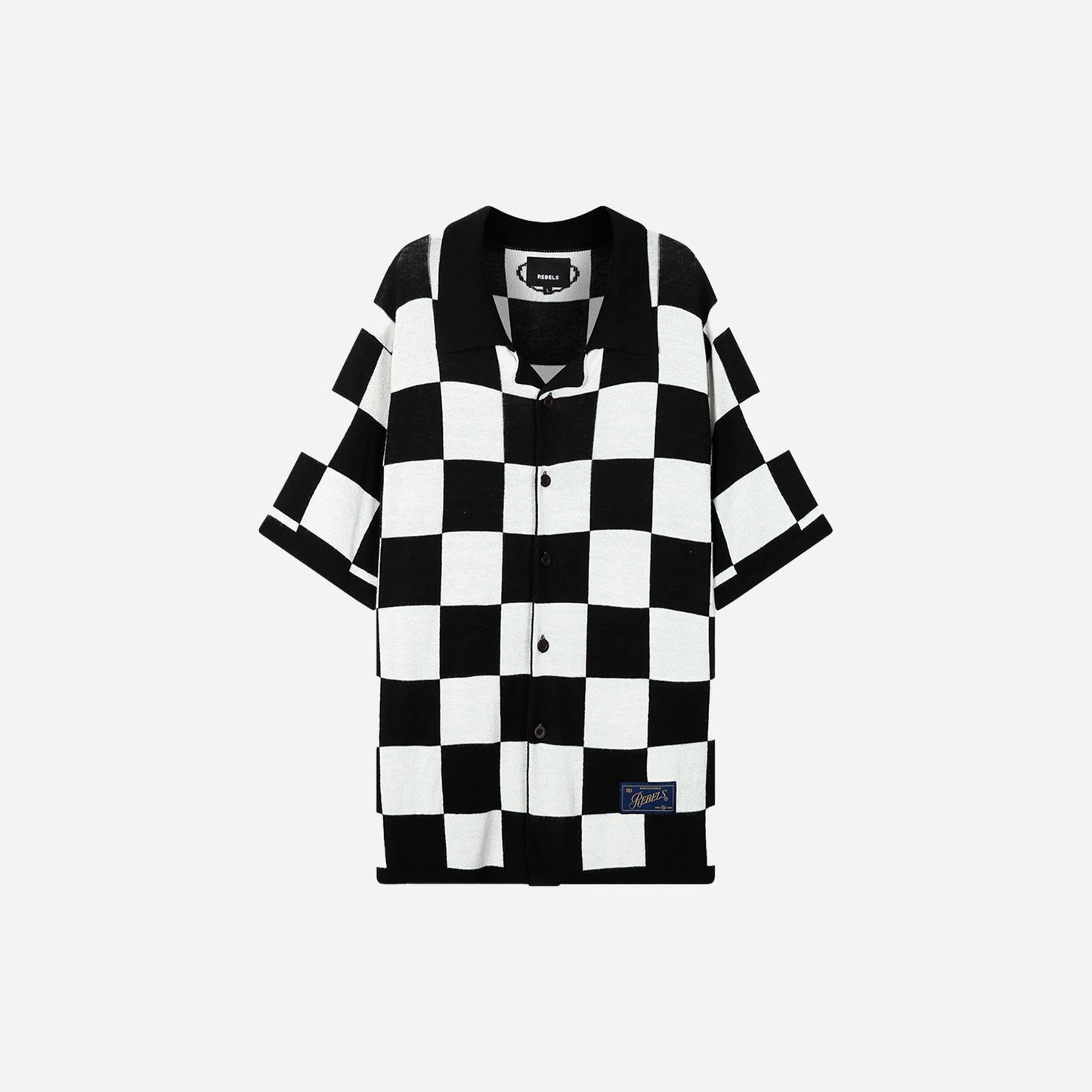 rb camp shirt - black/white