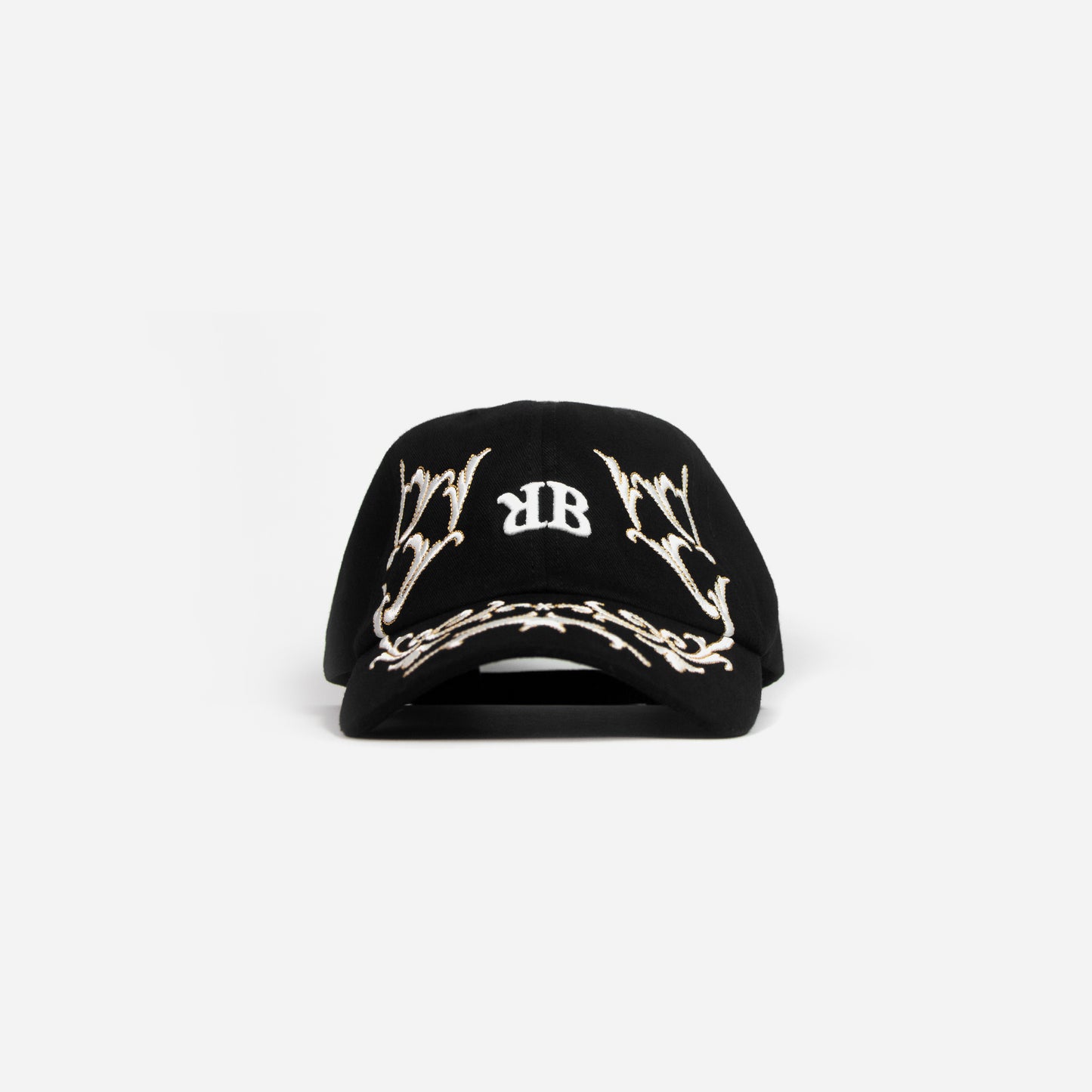 ornament cap - black + white