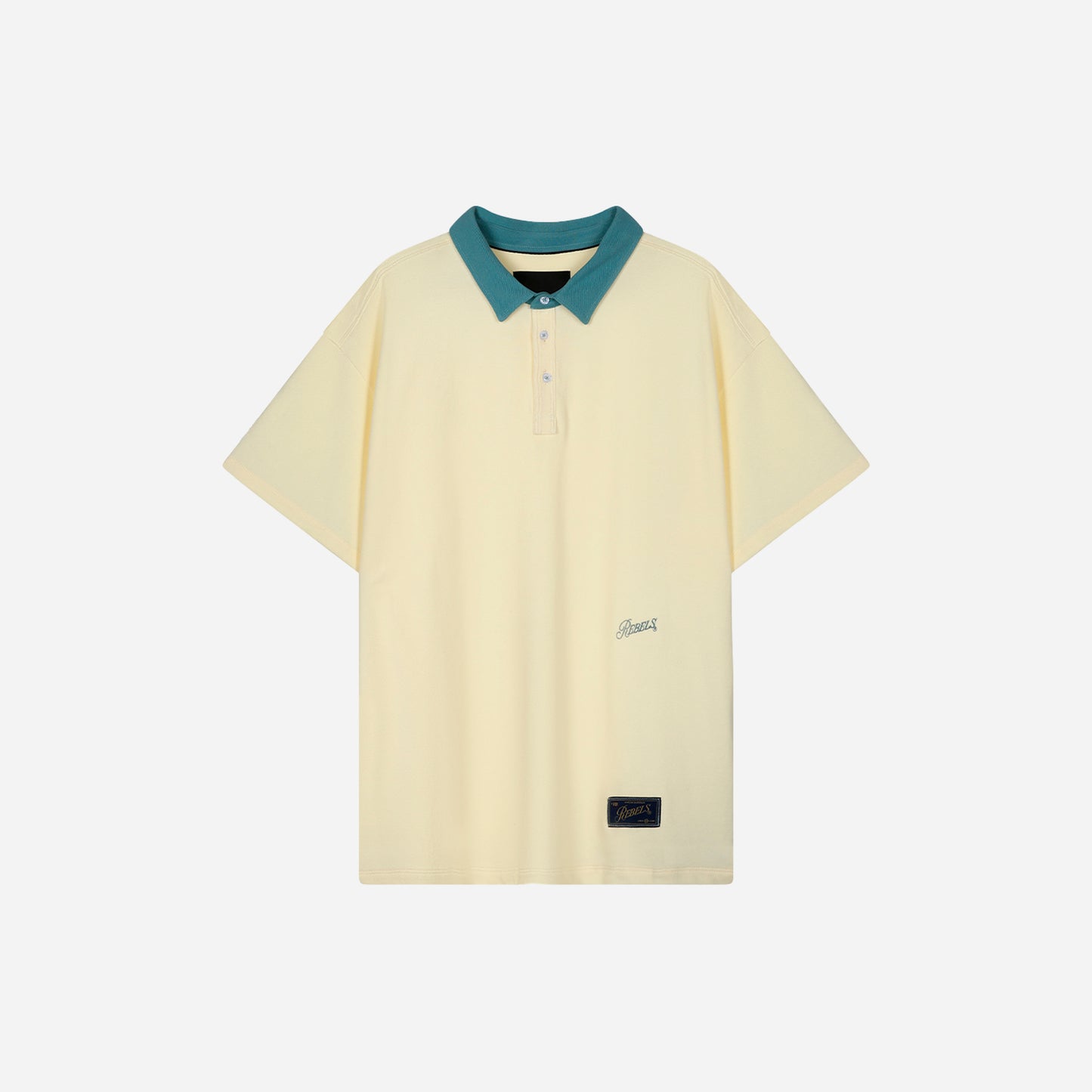 rb polo shirt - cream+jade