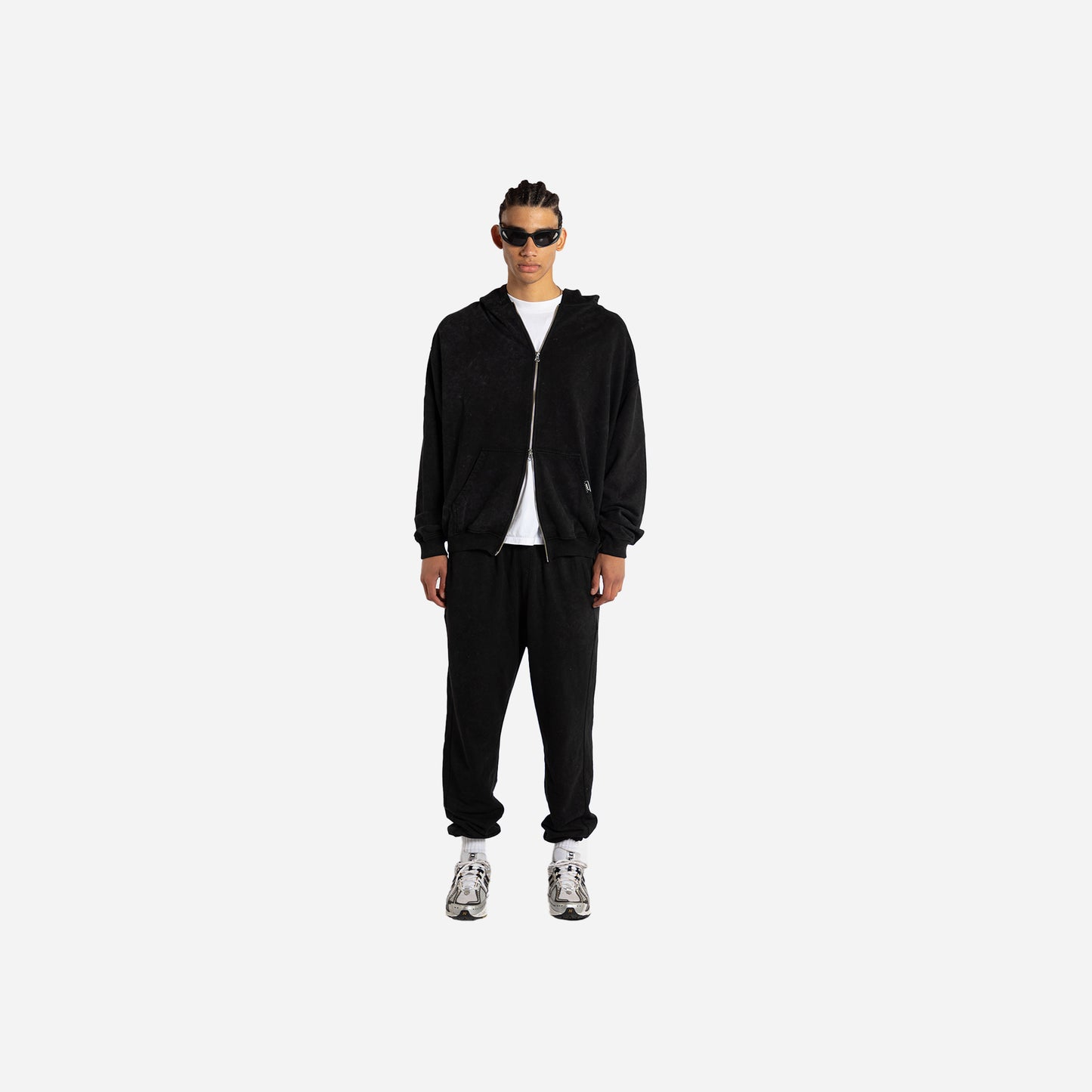 hoodie - washed black