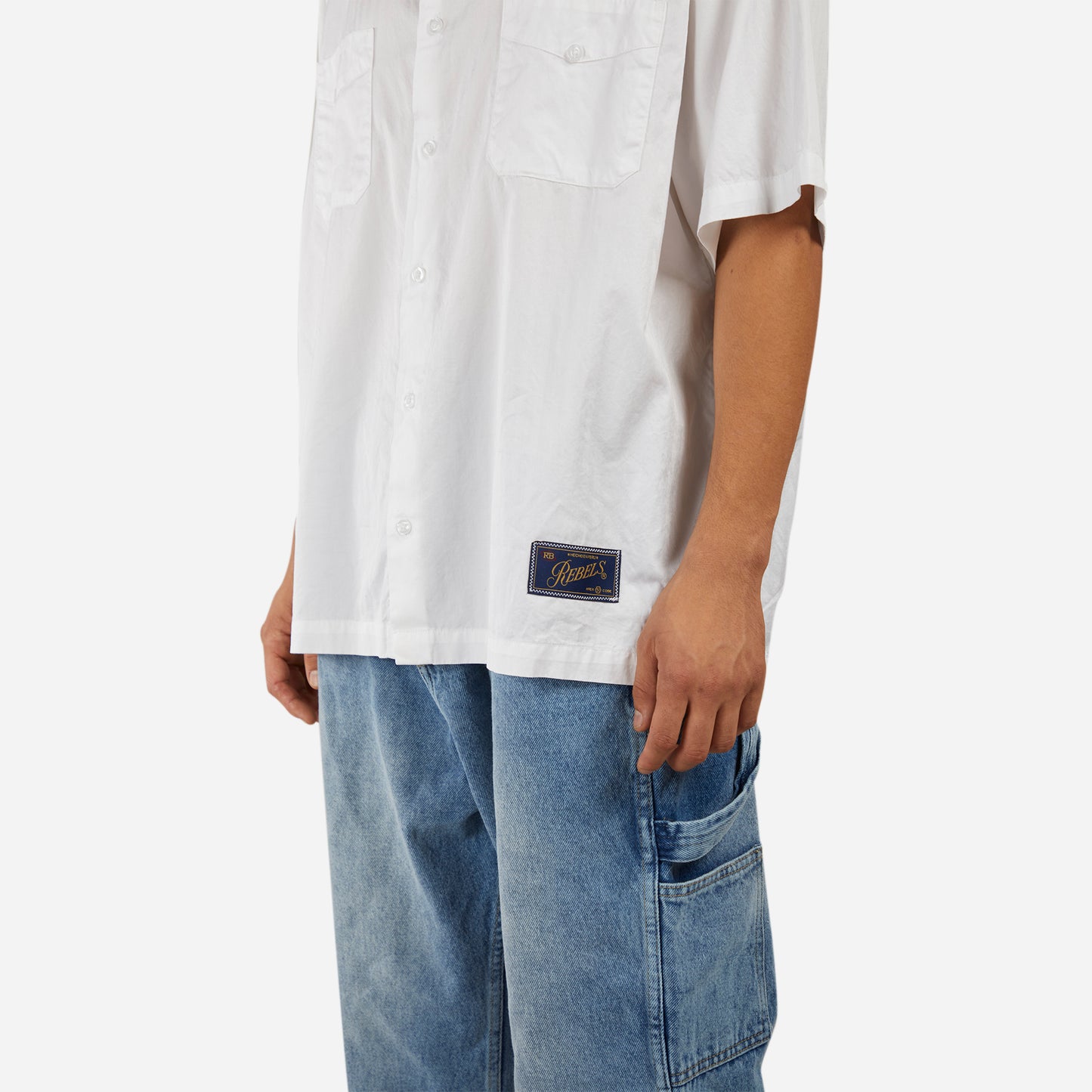 striped shirt - white