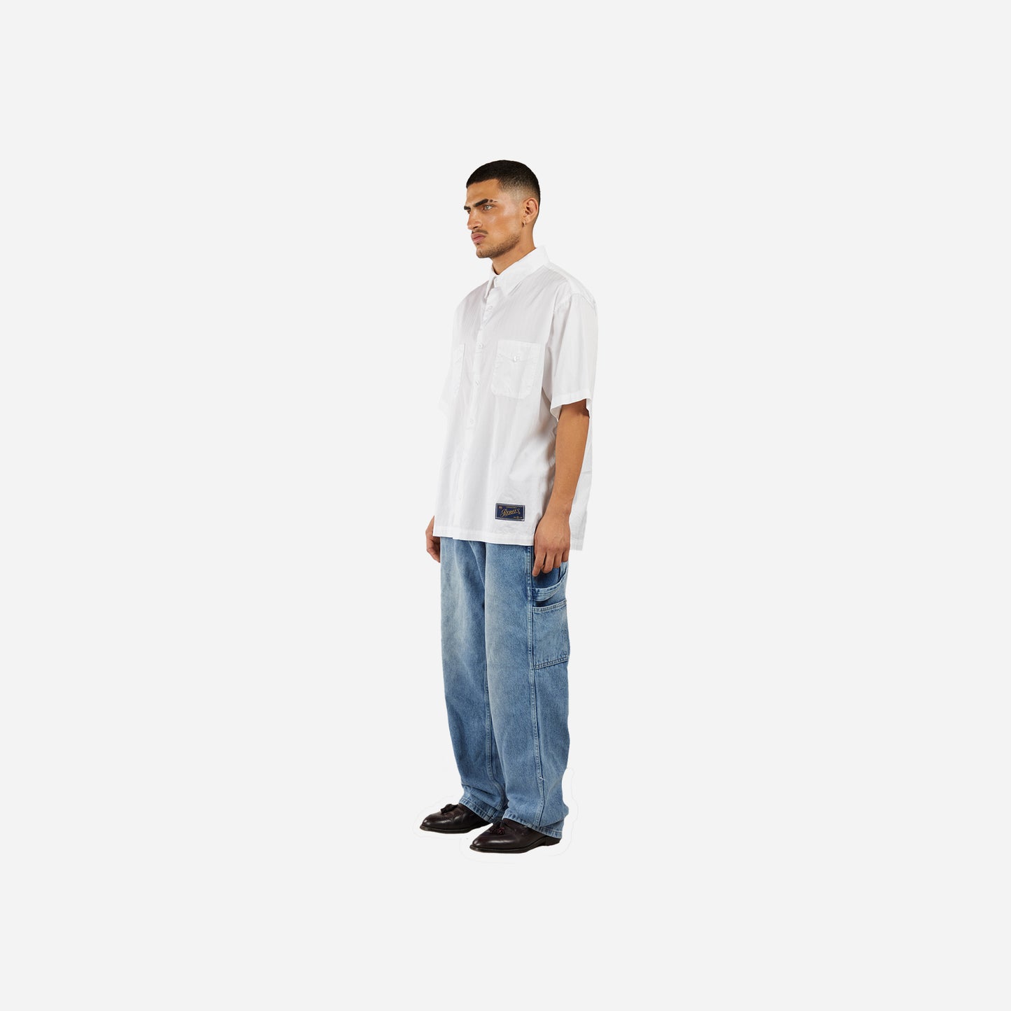 striped shirt - white