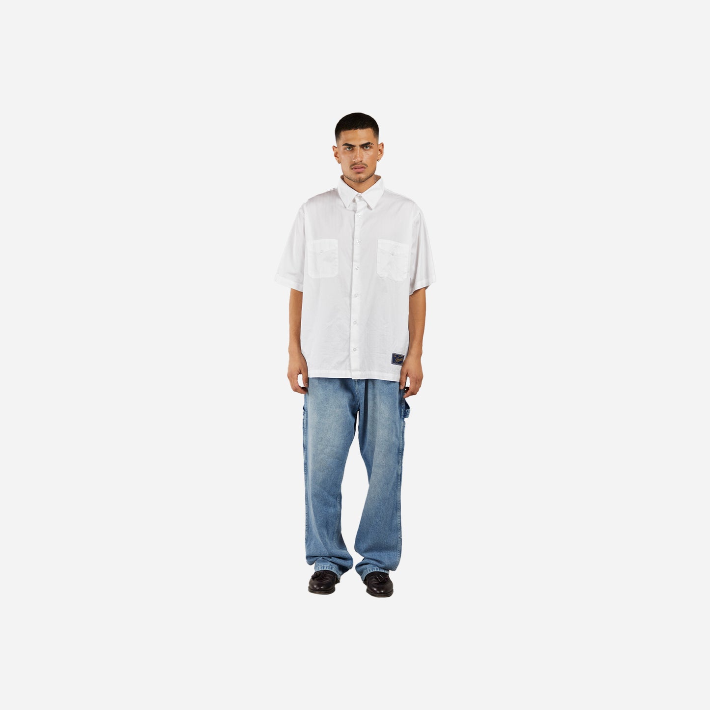 striped shirt - white
