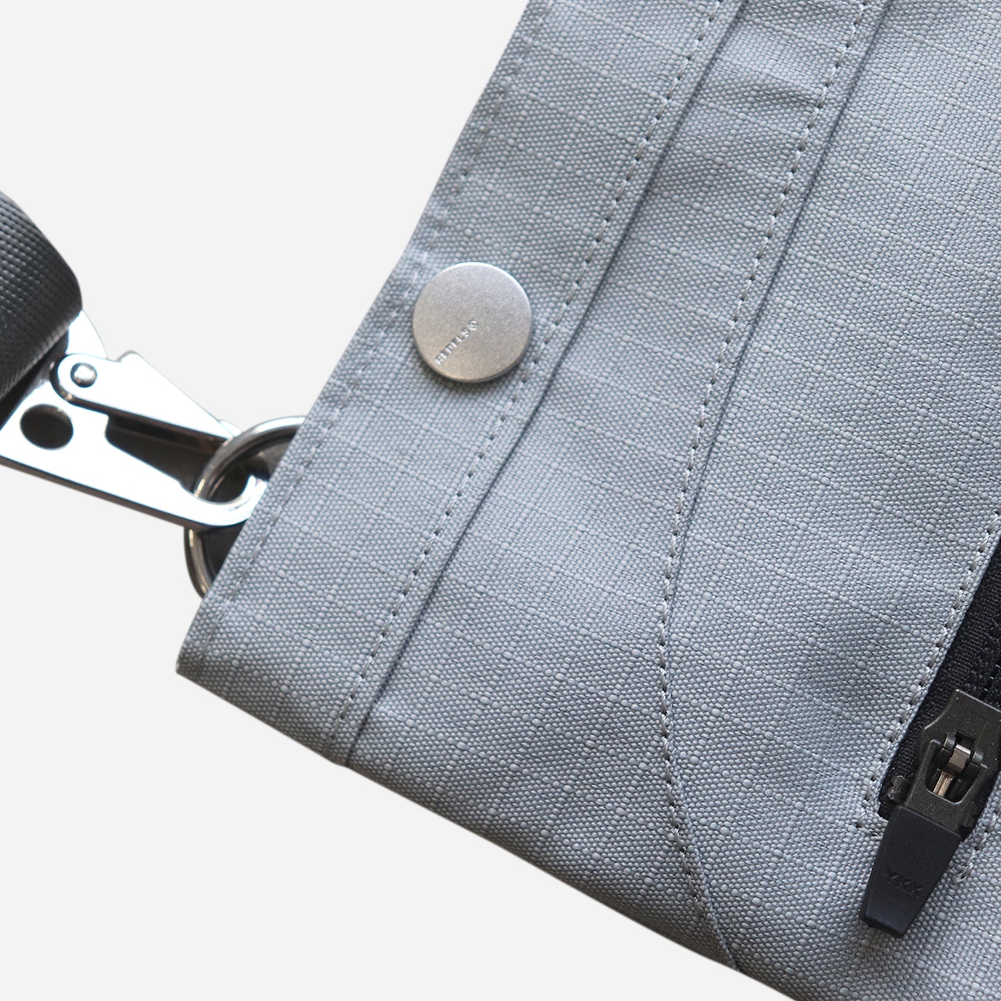 nylon shoulder bag - grey