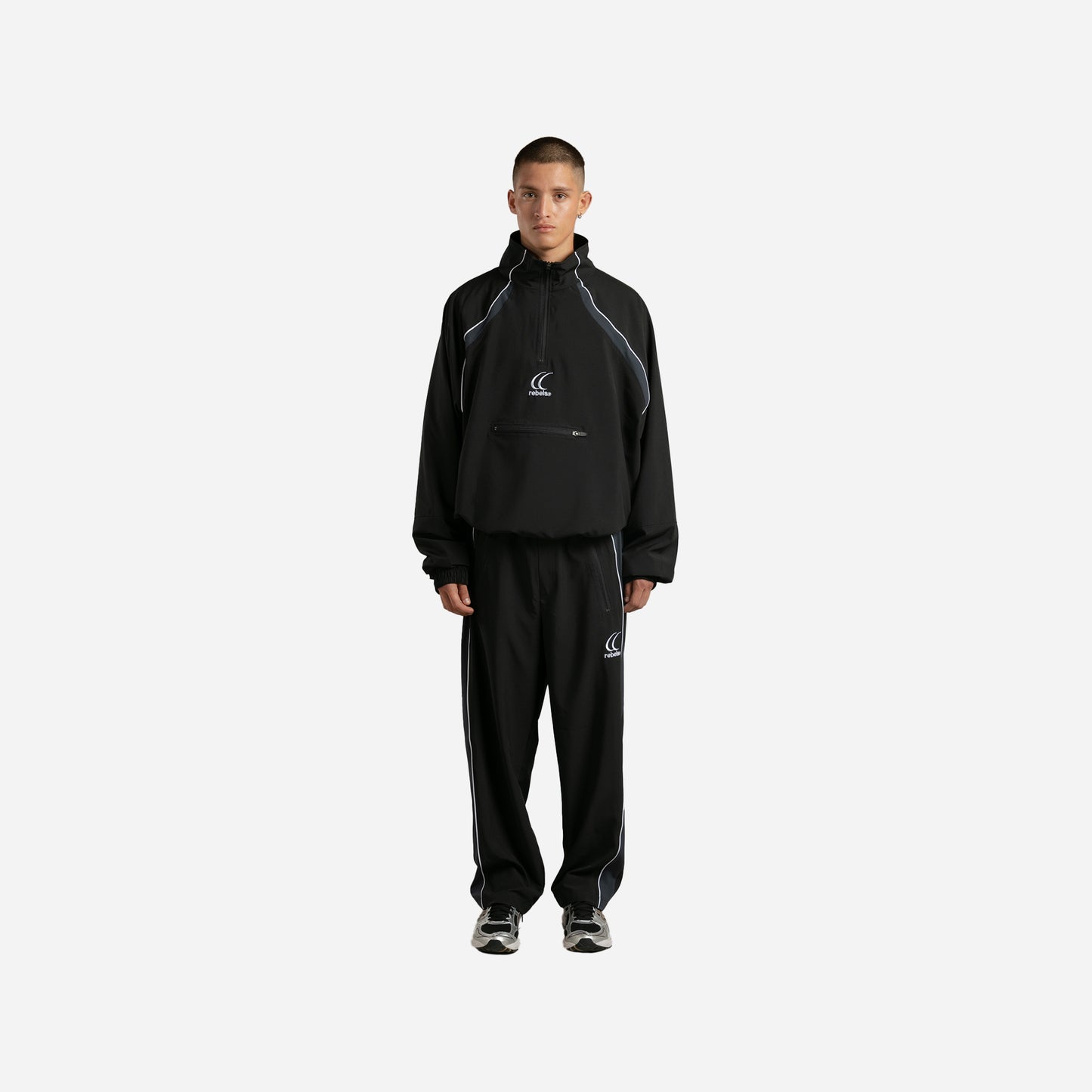 R track jacket - black