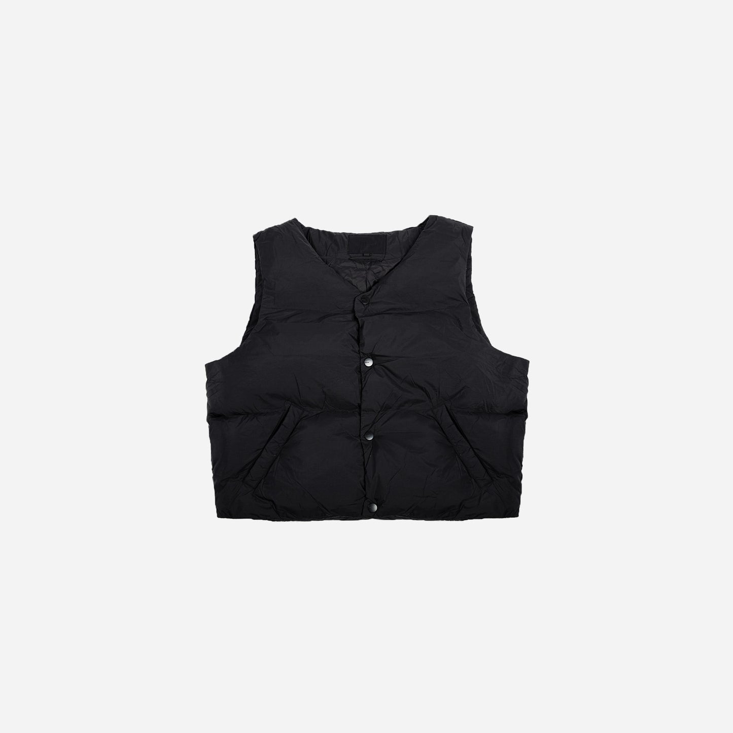 puffer vest- black
