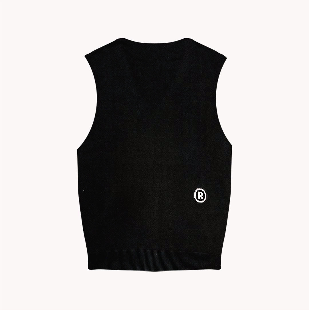 knitted shorts - black