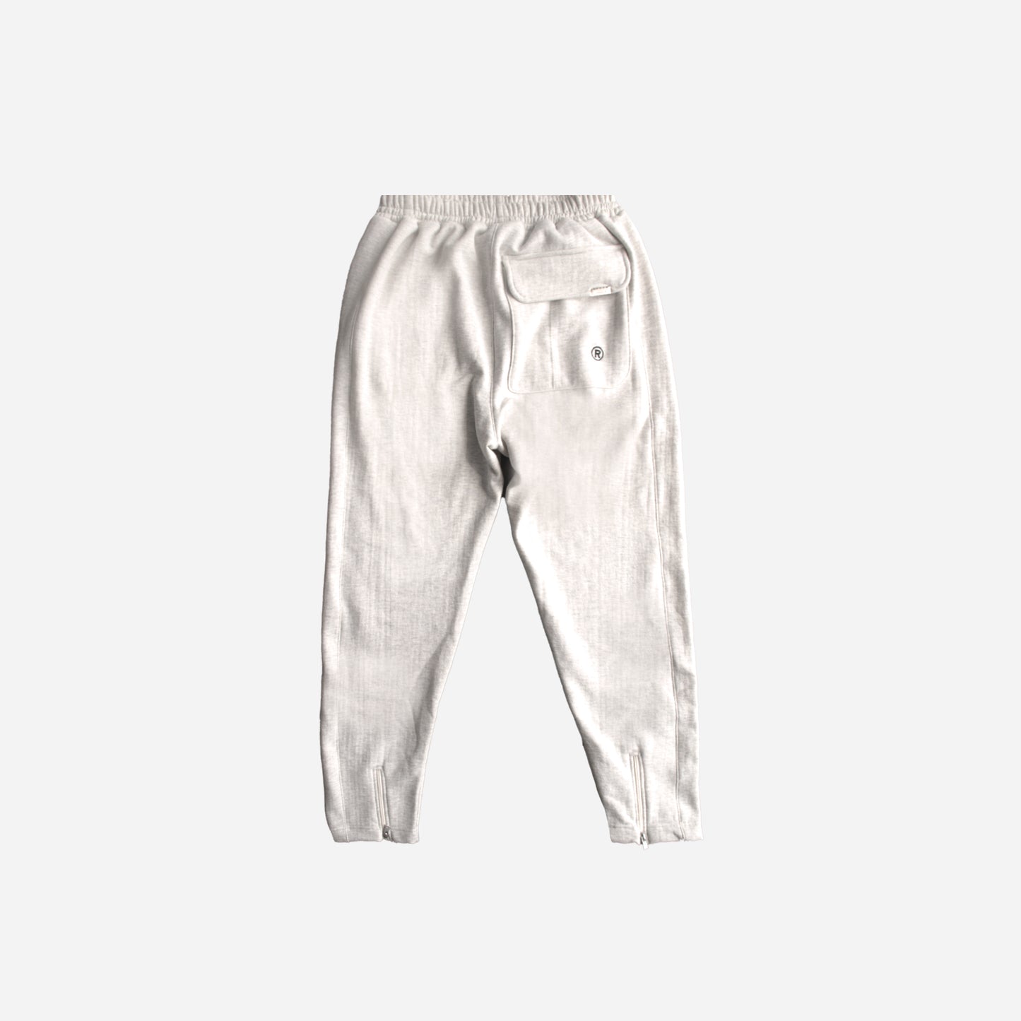 O.O.D zipper sweatpants- cream melange