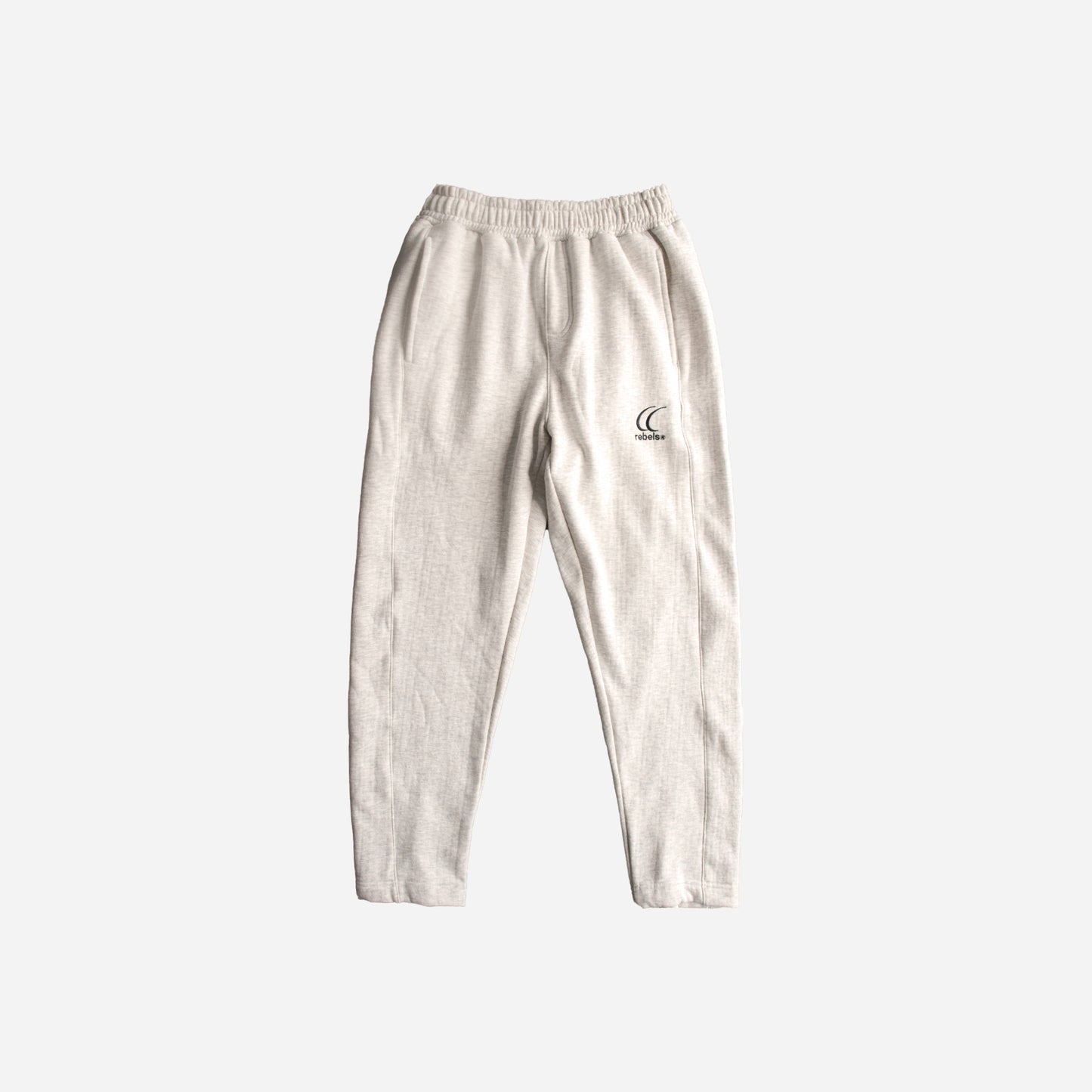 O.O.D zipper sweatpants- cream melange