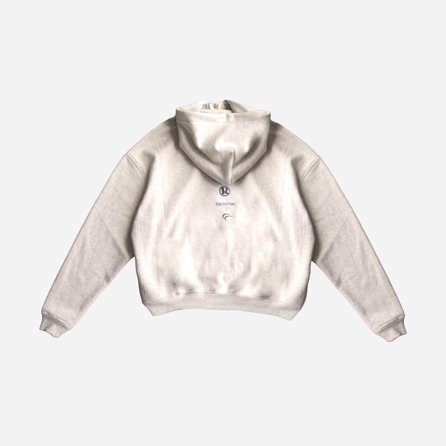 O.O.D half -zip hoodie- cream melange