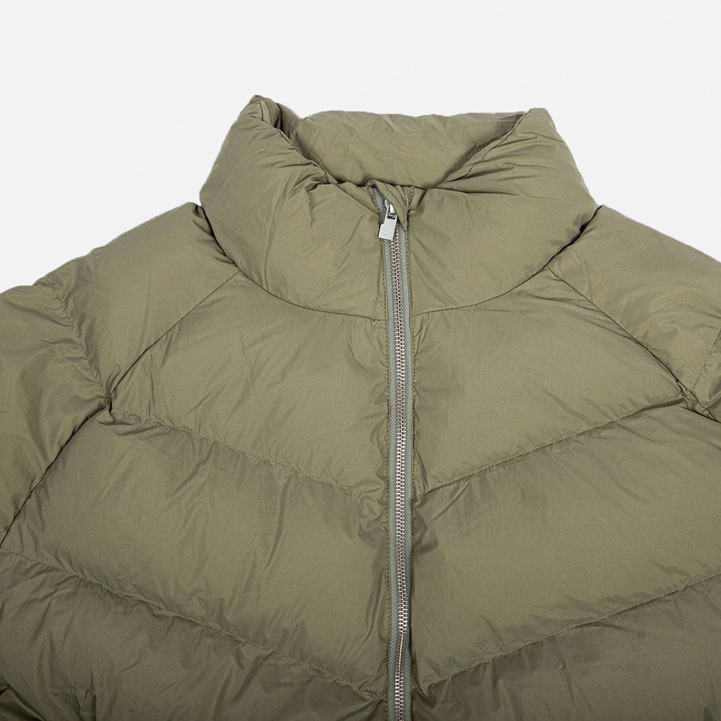 puffer jacket- olive