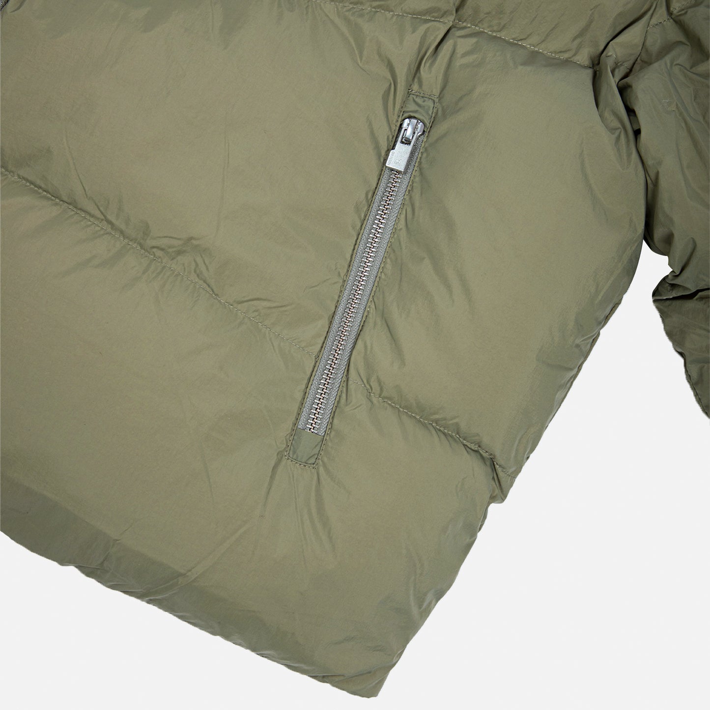 puffer jacket- olive