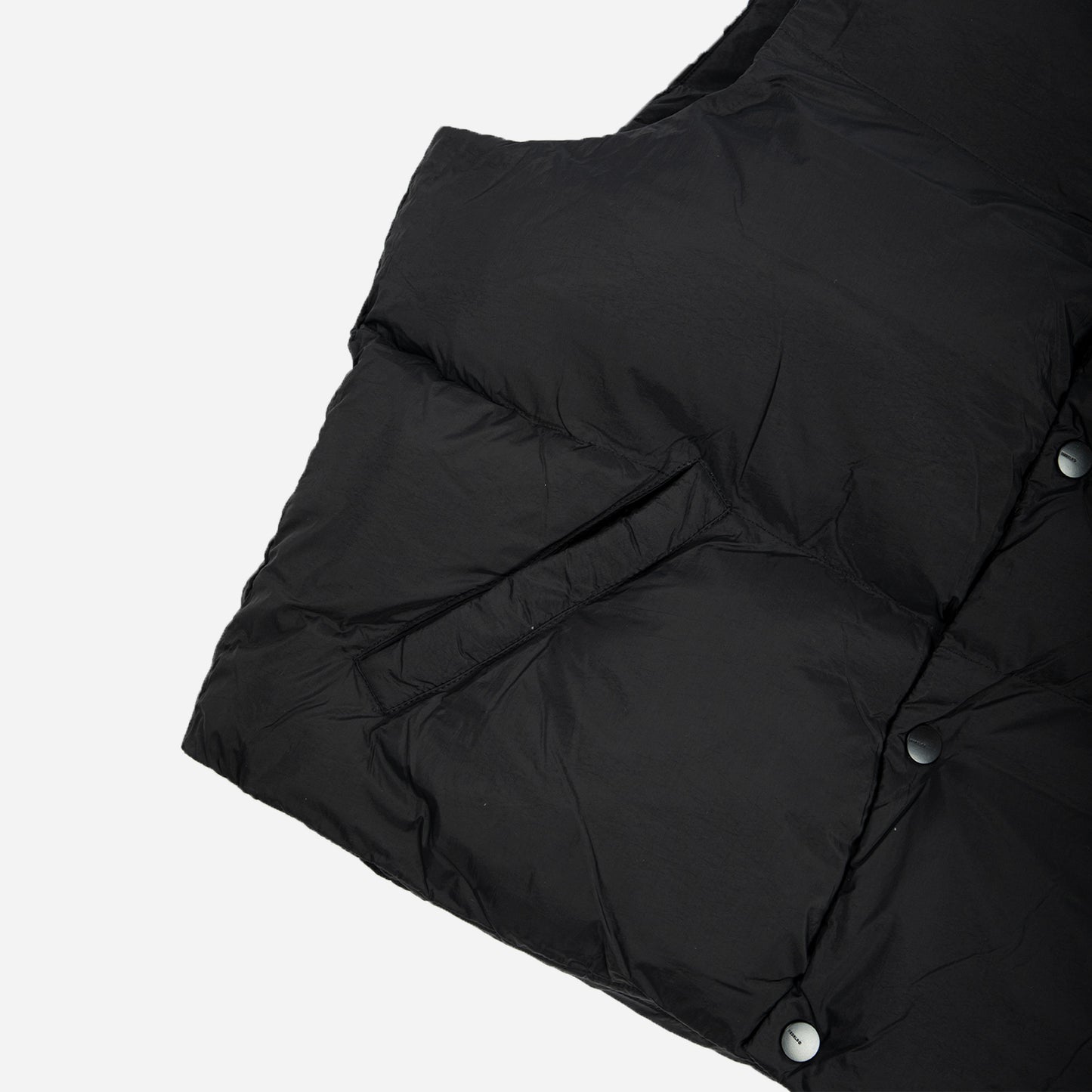 puffer vest- black