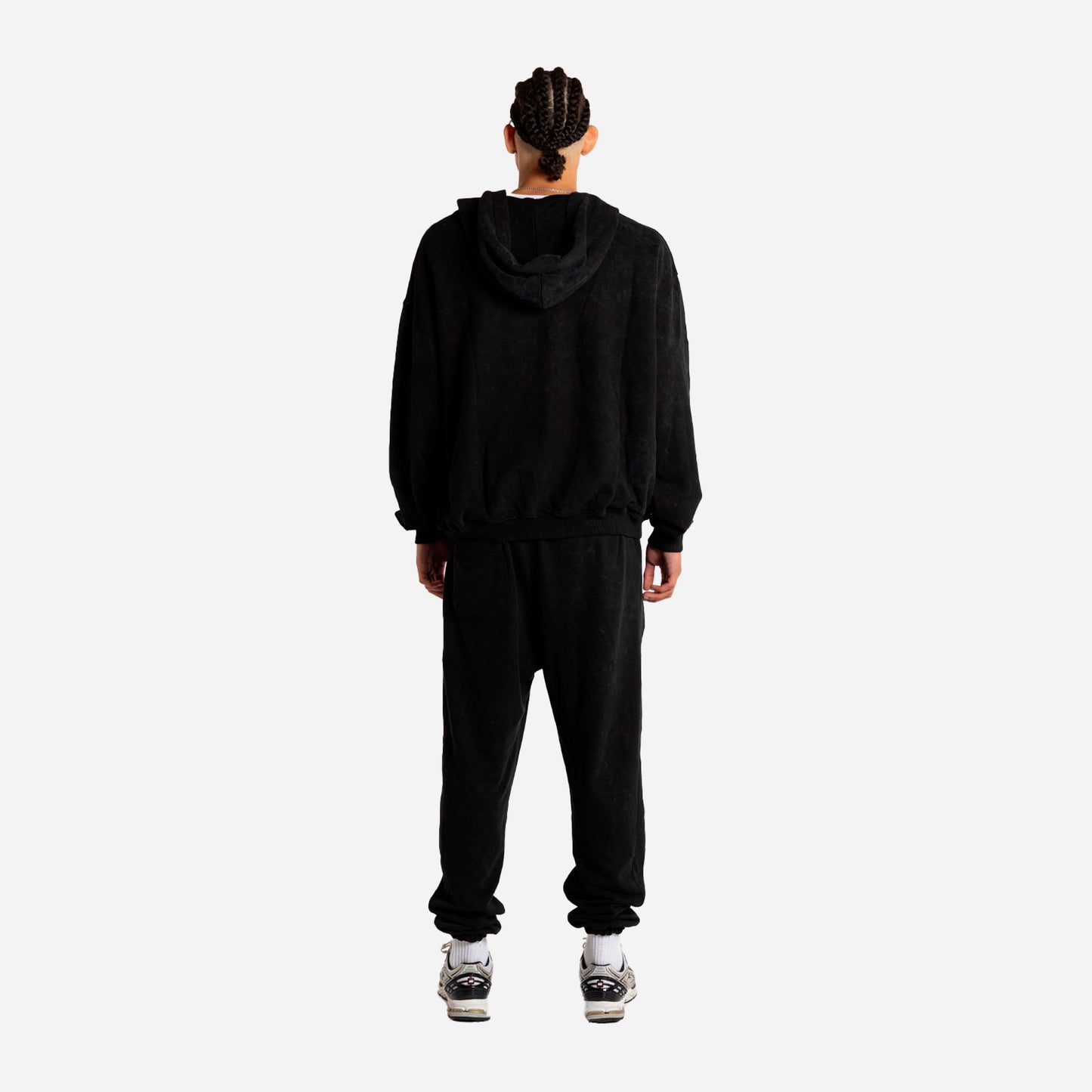 hoodie - washed black