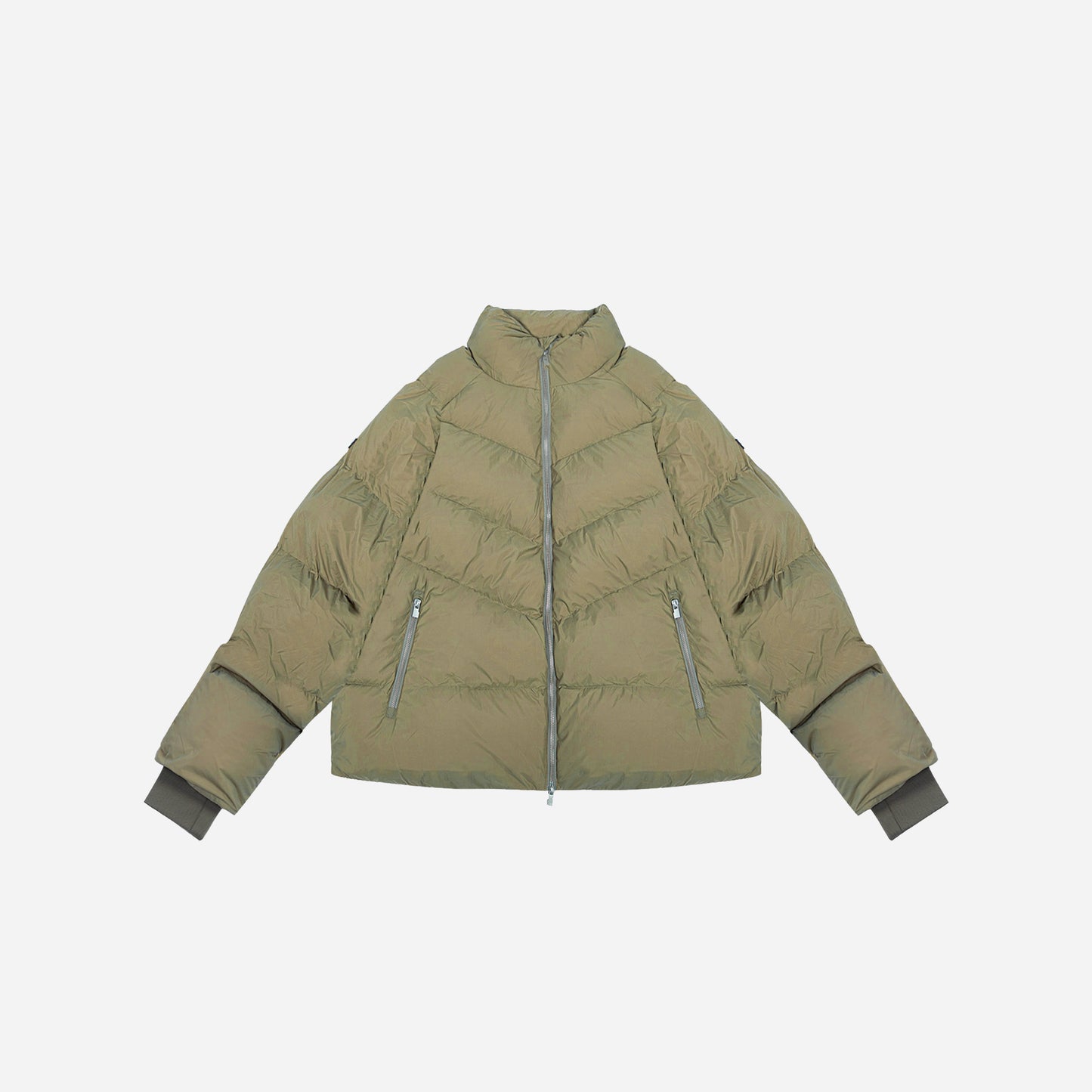 puffer jacket- olive
