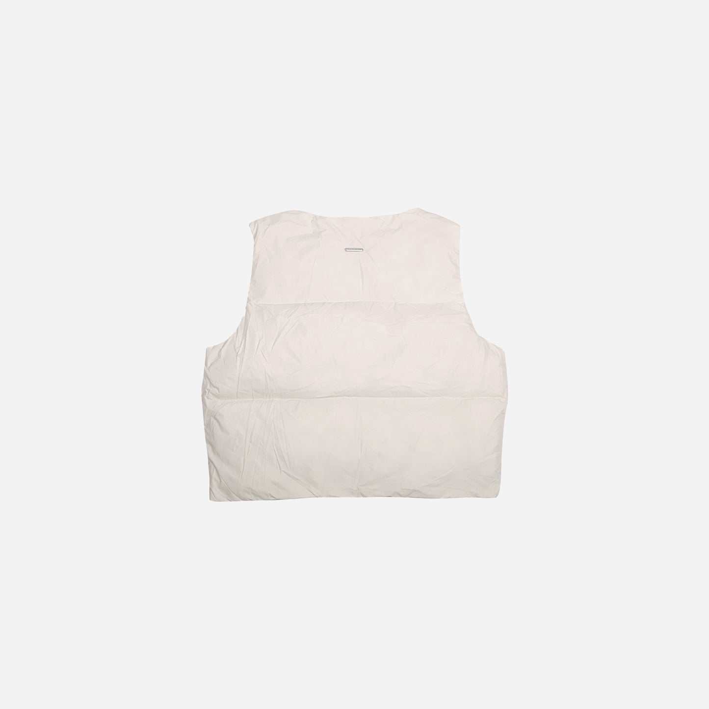 puffer vest- cream