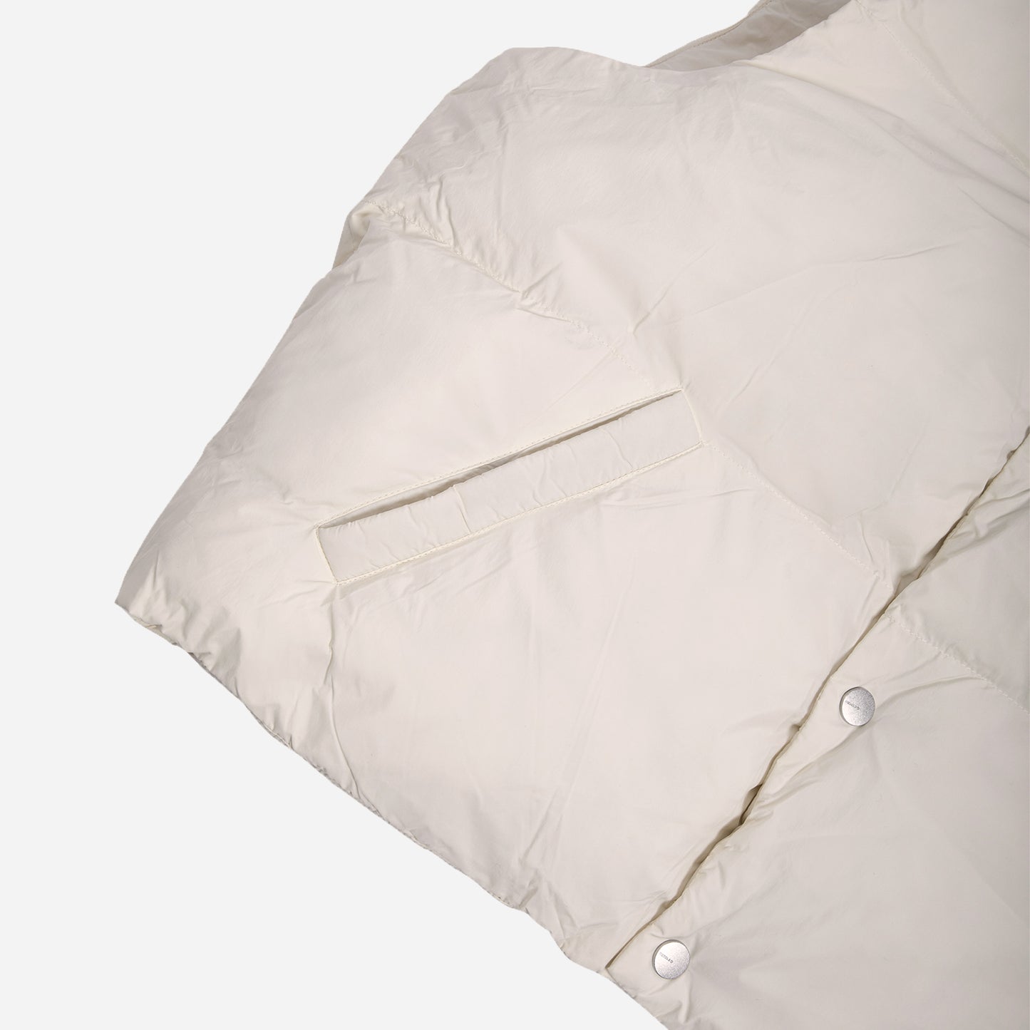 puffer vest- cream