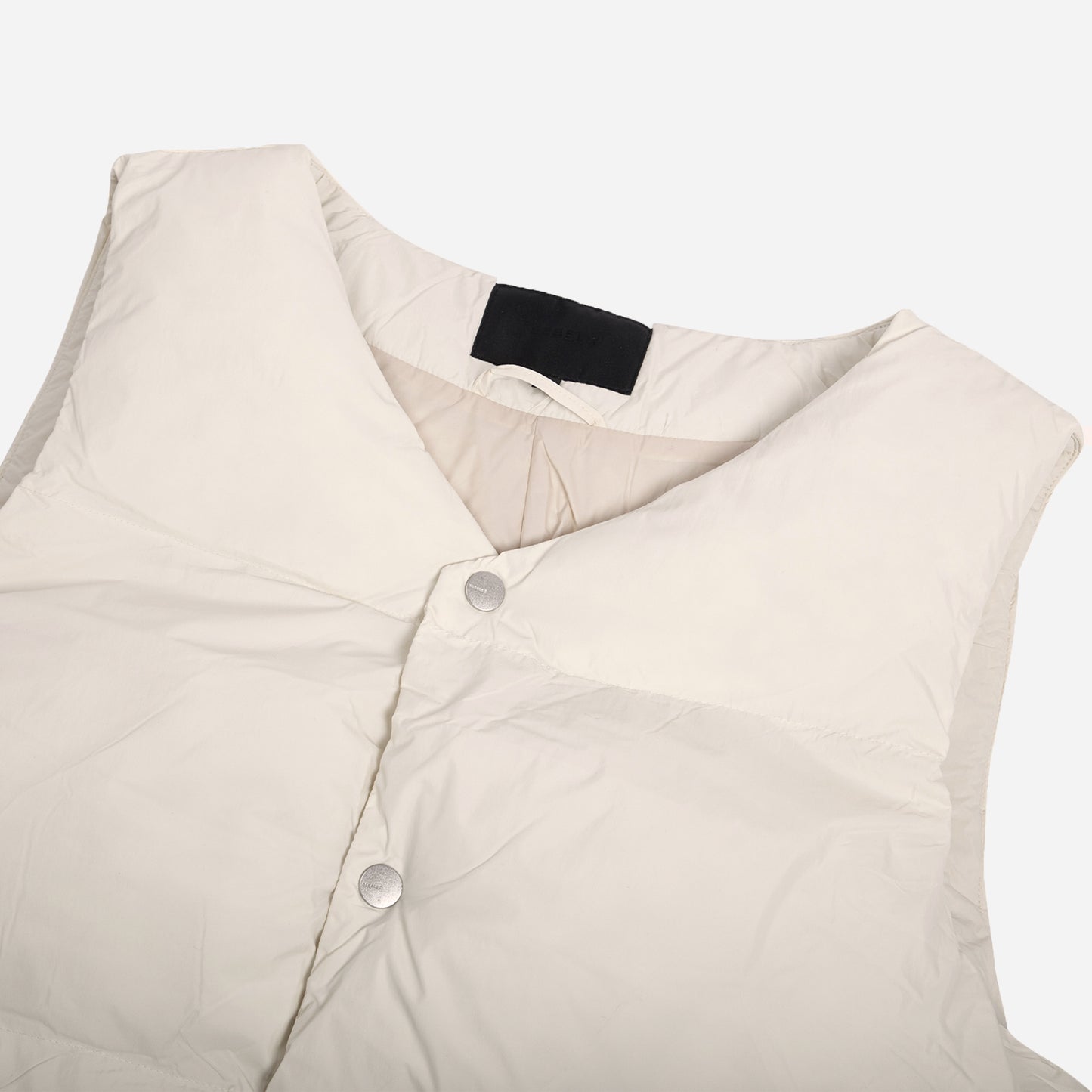 puffer vest- cream