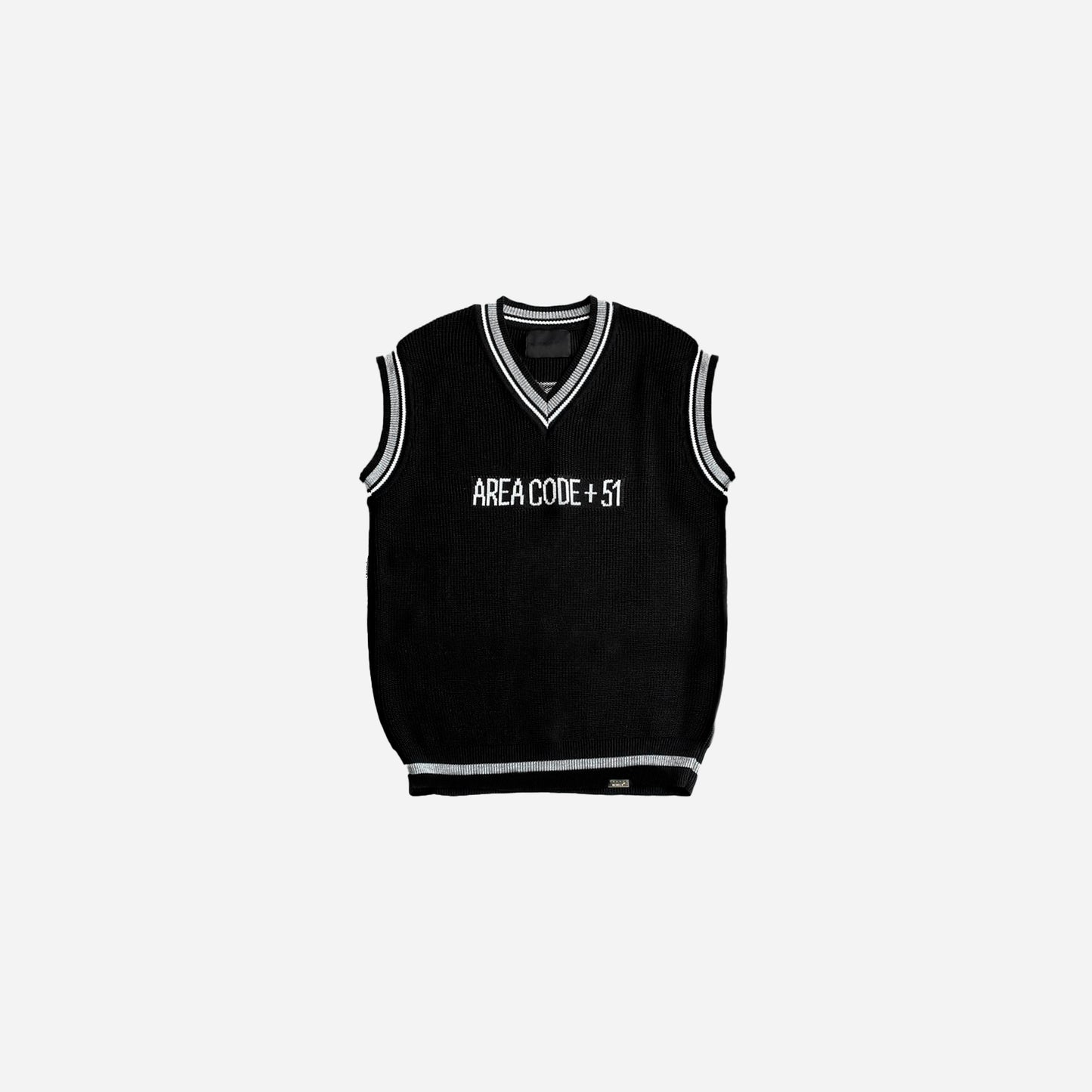 +51 Knitted vest - black