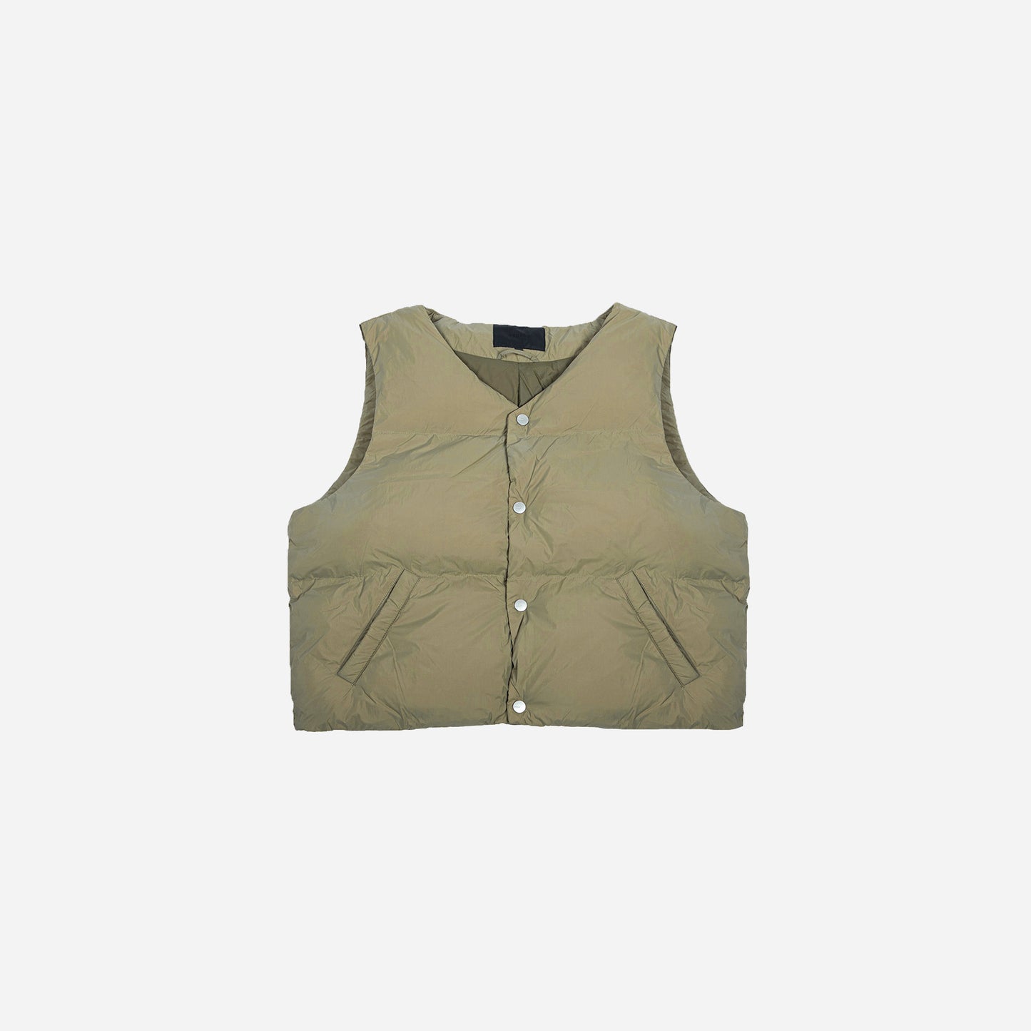 puffer vest- olive