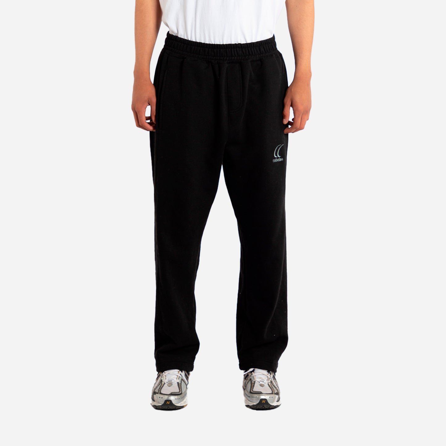 O.O.D zipper sweatpants- black