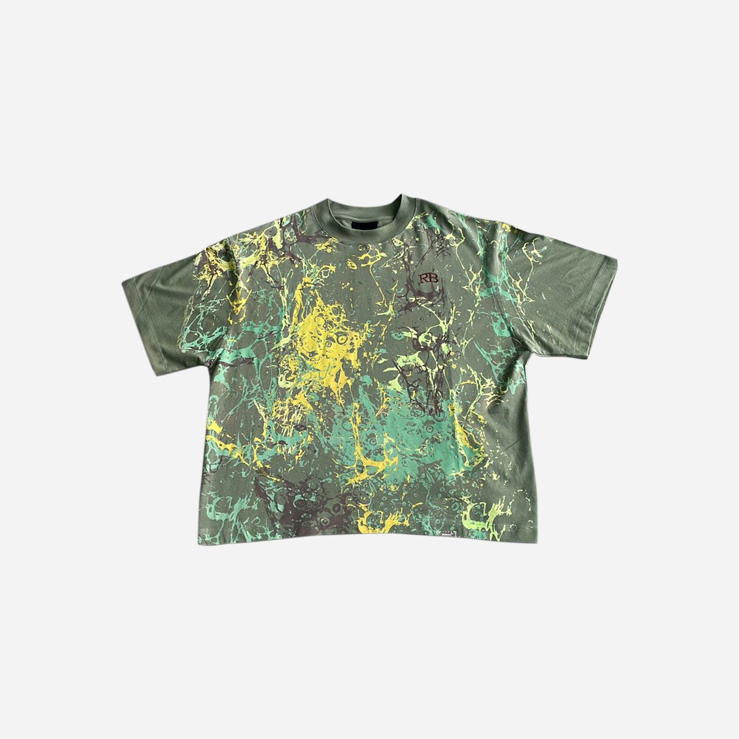 spray paint camo t-shirt