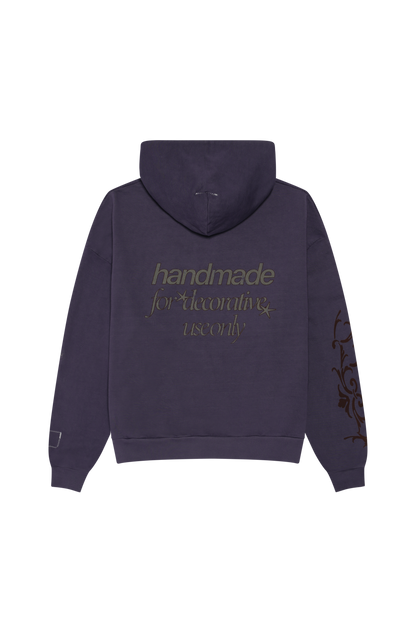 Ornament hoodie - Washed Purple