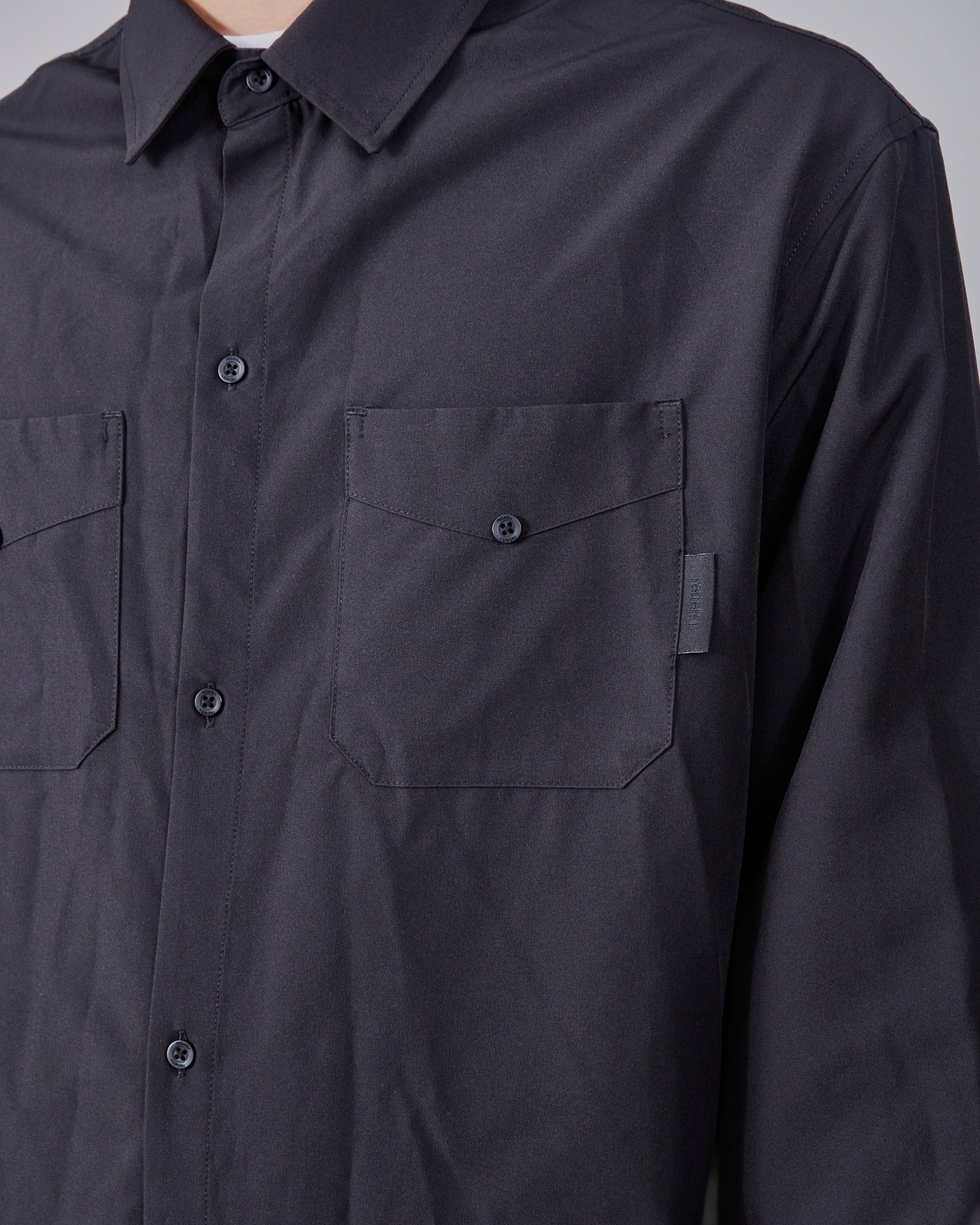 light overshirt - black