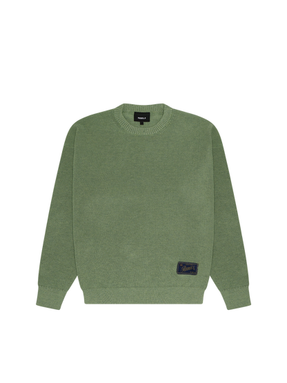 knitted sweater - green
