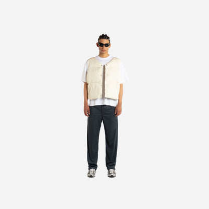 puffer vest- cream