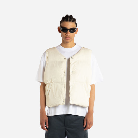 puffer vest- cream