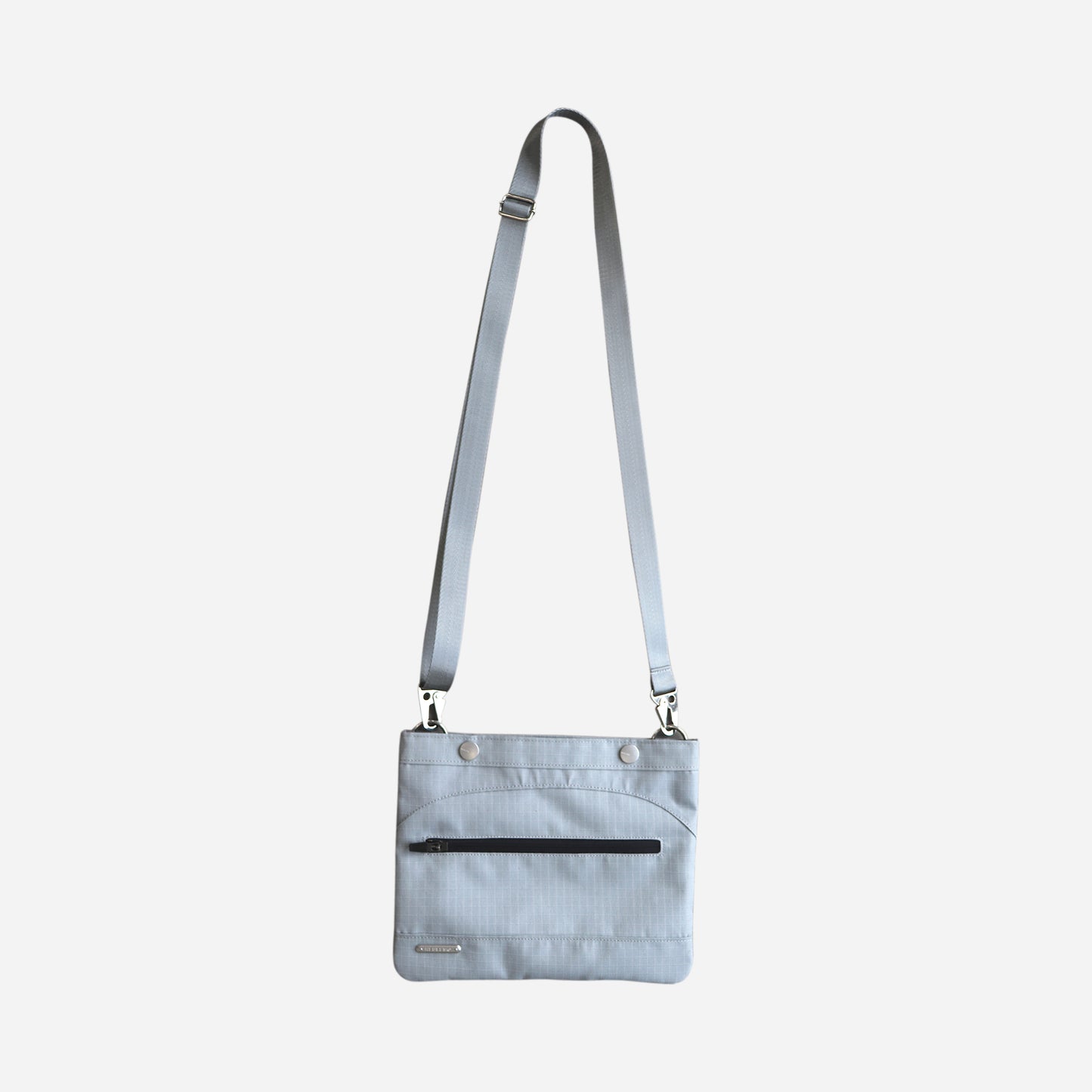 nylon shoulder bag - grey