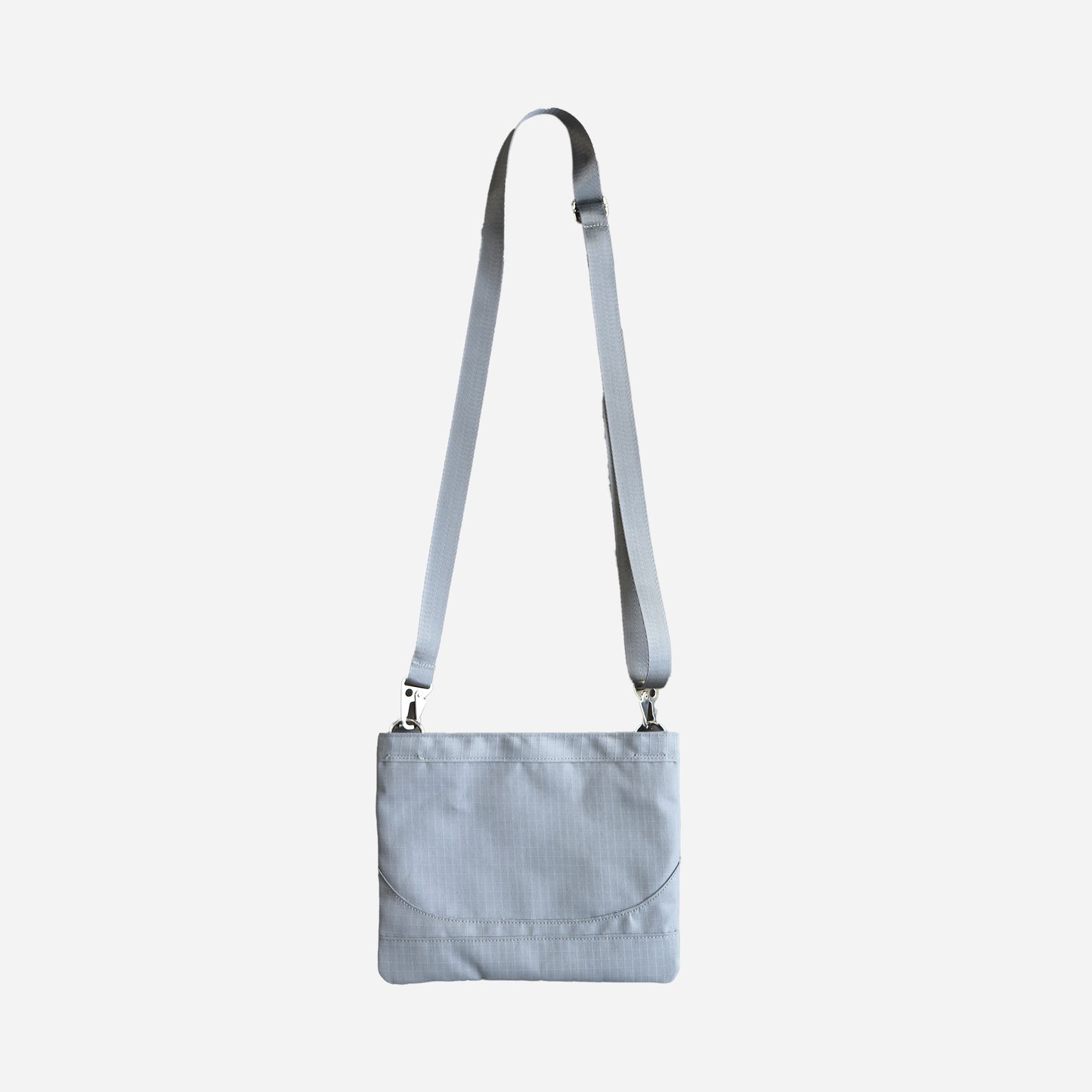 nylon shoulder bag - grey