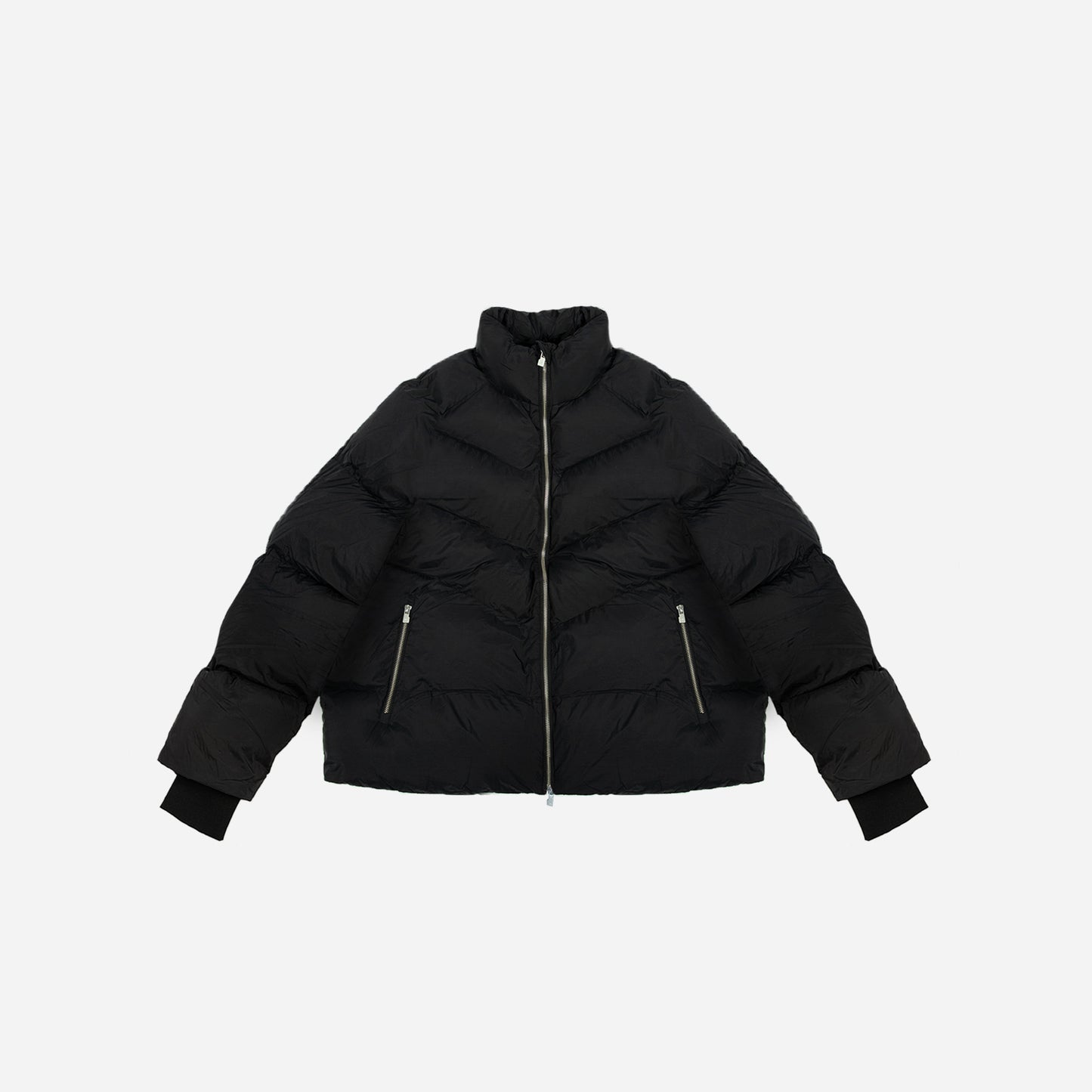 puffer jacket- black