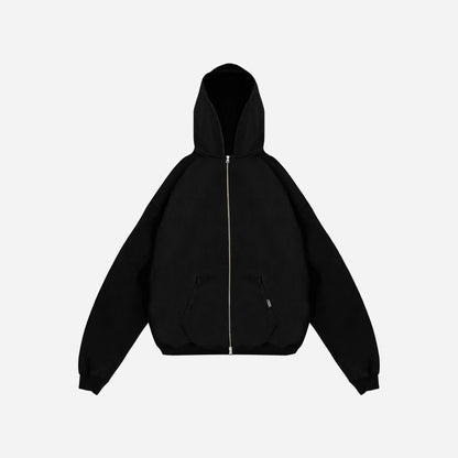 hoodie - washed black