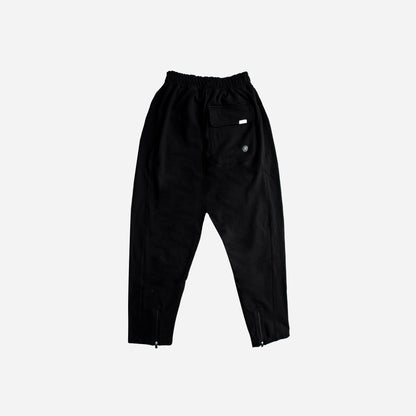 O.O.D zipper sweatpants- black